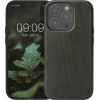 KW iPhone 14 Pro Θήκη από Φυσικό Ξύλο - Dark Green - 59122.80