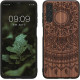 KW Samsung Galaxy A13 5G Θήκη από Φυσικό Ξύλο - Design Indian Sun - Dark Brown - 59886.03