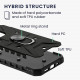 KW iPhone 14 Pro Max Hybrid Σκληρή Θήκη με Πλαίσιο Σιλικόνης TPU και Δαχτυλίδι Συγκράτησης - Black - 60636.01