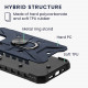 KW iPhone 14 Pro Max Hybrid Σκληρή Θήκη με Πλαίσιο Σιλικόνης TPU και Δαχτυλίδι Συγκράτησης - Dark Blue / Black - 60636.17