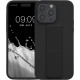 KW iPhone 14 Pro Max Θήκη Σιλικόνης με Finger Holder και Stand - Black - 60407.01