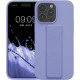 KW iPhone 14 Pro Max Θήκη Σιλικόνης με Finger Holder και Stand - Lavender - 60407.108