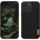 Kalibri iPhone 14 Pro Max Nylon Fiber Σκληρή Θήκη με Πλαίσιο Σιλικόνης - Black - 60536.01