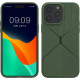 KW iPhone 14 Pro Max Θήκη Σιλικόνης TPU - Design Geometric - Dark Green - 60412.80