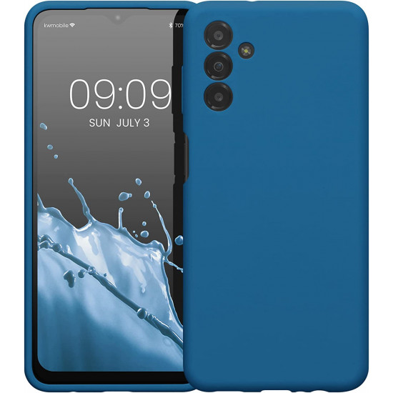 KW Samsung Galaxy A13 5G Θήκη Σιλικόνης Rubberized TPU - Blue Reef - 59453.228