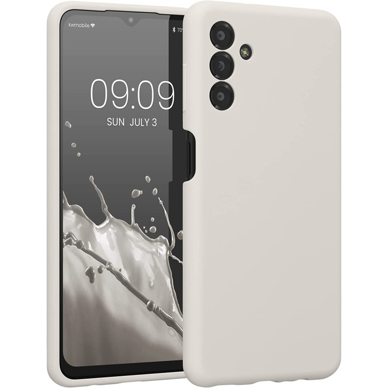 KW Samsung Galaxy A13 5G Θήκη Σιλικόνης Rubberized TPU - White Matte - 59453.48
