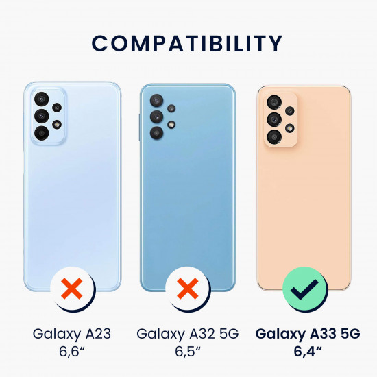 KW Samsung Galaxy A33 5G Θήκη Σιλικόνης Rubberized TPU - Light Blue - 57833.58