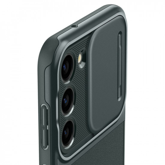 Spigen Samsung Galaxy S23 Optik Armor Θήκη Σιλικόνης με Κάλυμμα για την Κάμερα - Abyss Green