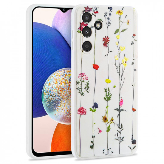 Tech-Protect Samsung Galaxy A14 5G Mood Θήκη Σιλικόνης TPU - Garden White