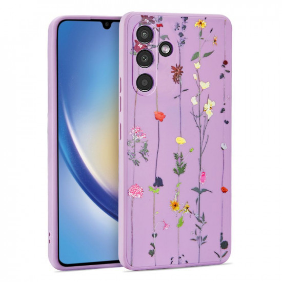 Tech-Protect Samsung Galaxy A34 5G Mood Θήκη Σιλικόνης TPU - Garden Violet