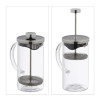 Relaxdays Γαλλική Καφετιέρα 600 ml - Διάφανη / Silver - 4052025423063