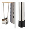 Relaxdays Ράφι Οργάνωσης Κουζίνας για τον Πάγκο - Natural / Silver - 4052025274887