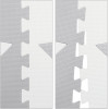 Relaxdays Χαλάκι Παζλ 9 Τεμαχίων για Παιδιά - Design Stars - Light Grey - 4052025389925