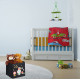 Relaxdays Σετ με 4 Παιδικά DIY Κουτιά Αποθήκευσης Παιχνιδιών - Design B - Black / Multicolor - 4052025905026