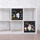 Relaxdays Σετ με 4 Παιδικά DIY Κουτιά Αποθήκευσης Παιχνιδιών - Design B - Black / Multicolor - 4052025905026