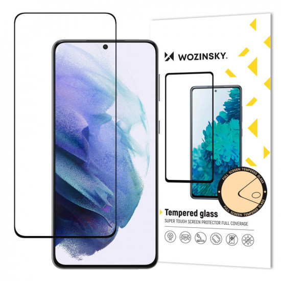 Wozinsky Samsung Galaxy S23 Plus 9H Case Friendly Full Screen Full Glue Tempered Glass Αντιχαρακτικό Γυαλί Οθόνης - Black