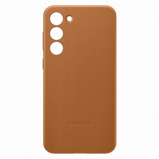 Samsung Genuine Leather Cover Samsung Galaxy S23+ Θήκη από Γνήσιο Δέρμα - Camel - EF-VS916LAEGWW