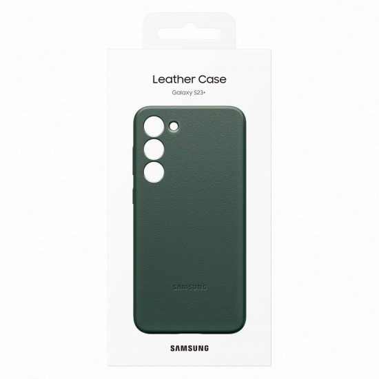 Samsung Genuine Leather Cover Samsung Galaxy S23+ Θήκη από Γνήσιο Δέρμα - Green - EF-VS916LGEGWW