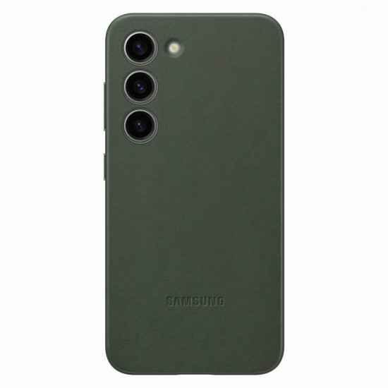 Samsung Genuine Leather Cover Samsung Galaxy S23 Θήκη από Γνήσιο Δέρμα - Green - EF-VS911LGEGWW