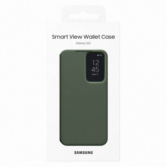 Samsung Smart View Cover Samsung Galaxy S23 Θήκη Πορτοφόλι - Khaki - EF-ZS911CGEGWW