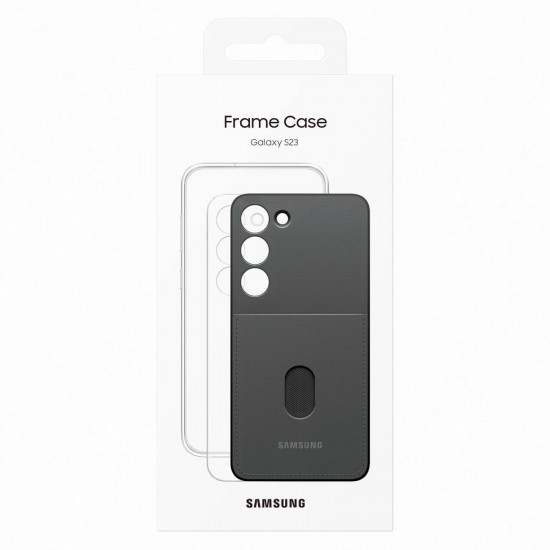 Samsung Frame Cover Samsung Galaxy S23 Σκληρή Θήκη με Πλαίσιο Σιλικόνης - Black - EF-MS911CBEGWW
