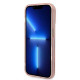 Guess iPhone 14 Pro Gold Outline Translucent MagSafe Σκληρή Θήκη με Πλαίσιο Σιλικόνης και MagSafe - Pink - GUHMP14LHTCMP