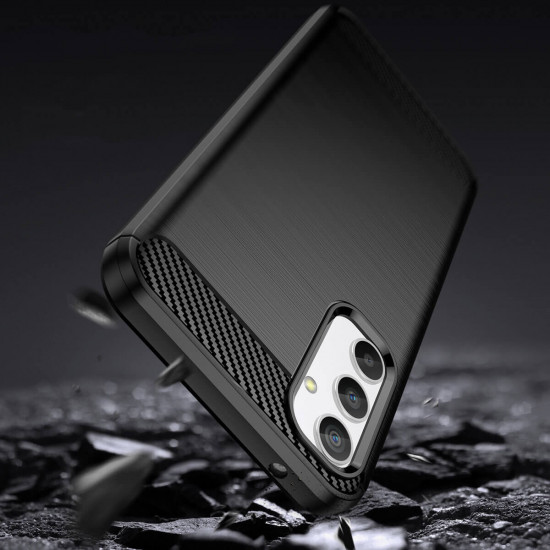 OEM Samsung Galaxy A34 5G Θήκη Rugged Carbon TPU - Black