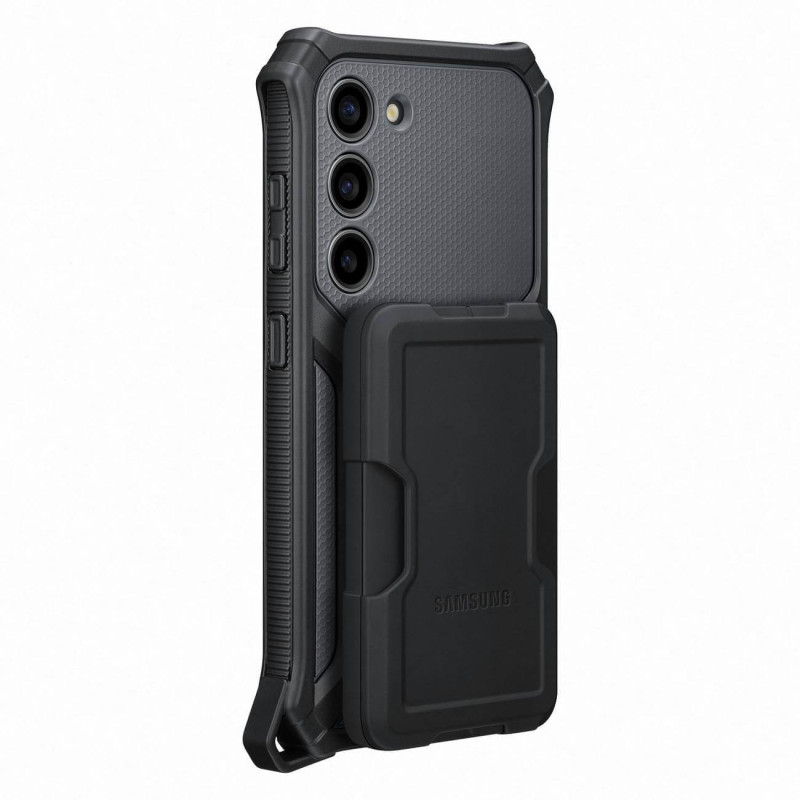 Samsung Rugged Gadget Samsung Galaxy S23 Σκληρή Θήκη με Stand και Υποδοχή για Κάρτα - Grey - EF-RS911CBEGWW Samsung Rugged Gadget Samsung Galaxy S23 Σκληρή Θήκη με Stand και Υποδοχή για Κάρτα - Grey - EF-RS911CBEGWW