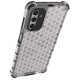 OEM Samsung Galaxy A14 5G Honeycomb Σκληρή Θήκη με Πλαίσιο Σιλικόνης - Διάφανη