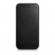 iCarer iPhone 14 Pro Leather Folio Oil Wax Θήκη Βιβλίο από Γνήσιο Δέρμα με MagSafe - Black
