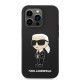 Karl Lagerfeld iPhone 14 Pro Max Silicone Iconic Θήκη Σιλικόνης με MagSafe - Black - KLHMP14XSNIKBCK