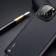 Dux Ducis iPhone 14 Pro Max Fino Series Σκληρή Θήκη με Πλαίσιο Σιλικόνης και Επένδυση από Ύφασμα - Black