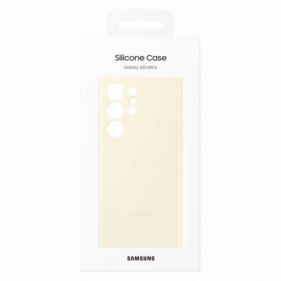 Samsung Silicone Cover Samsung Galaxy S23 Ultra Θήκη Σιλικόνης - Cotton - EF-PS918TUEGWW