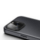 Dux Ducis iPhone 14 Pro Fino Series Σκληρή Θήκη με Πλαίσιο Σιλικόνης και Επένδυση από Ύφασμα - Black