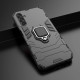OEM Samsung Galaxy A14 5G Rugged Armor Σκληρή Θήκη Υψηλής Προστασίας με Πλαίσιο Σιλικόνης και Δαχτυλίδι Συγκράτησης - Black