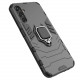 OEM Samsung Galaxy A14 5G Rugged Armor Σκληρή Θήκη Υψηλής Προστασίας με Πλαίσιο Σιλικόνης και Δαχτυλίδι Συγκράτησης - Black