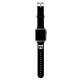 Karl Lagerfeld Λουράκι Apple Watch 2 / 3 / 4 / 5 / 6 / 7 / 8 / 9 / SE / ULTRA / ULTRA 2 - 42 / 44 / 45 / 49 mm Silicone Choupette Heads Σιλικόνης - Black - KLAWLSLCK