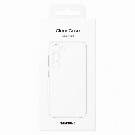 Samsung Soft Clear Cover Samsung Galaxy S23 Θήκη Σιλικόνης - Διάφανη - EF-QS911CTEGWW