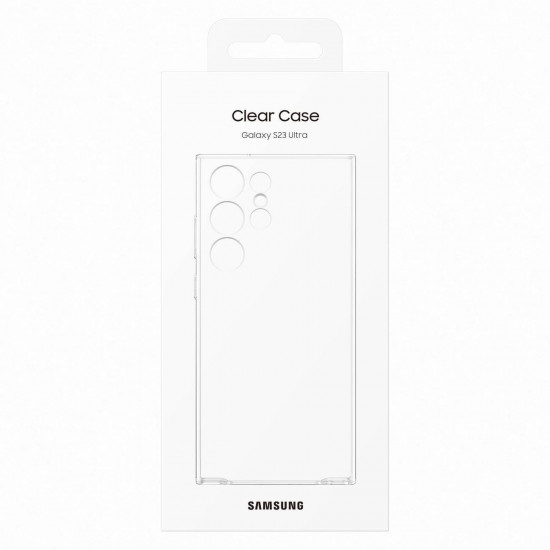 Samsung Soft Clear Cover Samsung Galaxy S23 Ultra Θήκη Σιλικόνης - Διάφανη - EF-QS918CTEGWW