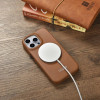 iCarer iPhone 14 Pro Max CE Premium Leather Folio Θήκη Βιβλίο από Γνήσιο Δέρμα με MagSafe - Brown