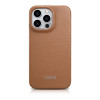 iCarer iPhone 14 Pro Max CE Premium Leather Folio Θήκη Βιβλίο από Γνήσιο Δέρμα με MagSafe - Brown
