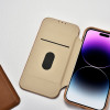 iCarer iPhone 14 Pro Max CE Premium Leather Folio Θήκη Βιβλίο από Γνήσιο Δέρμα με MagSafe - Brown
