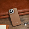 iCarer iPhone 14 Pro Max CE Premium Leather Folio Θήκη Βιβλίο από Γνήσιο Δέρμα με MagSafe - Brown