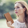 iCarer iPhone 14 Pro Max CE Premium Leather Folio Θήκη Βιβλίο από Γνήσιο Δέρμα με MagSafe - Brown