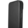 iCarer iPhone 14 Pro CE Premium Leather Folio Θήκη Βιβλίο από Γνήσιο Δέρμα με MagSafe - Black