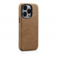 iCarer iPhone 14 Pro Max Leather Oil Wax Θήκη από Γνήσιο Δέρμα με MagSafe - Brown