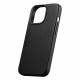 iCarer iPhone 14 Pro Max Litchi Leather Θήκη από Γνήσιο Δέρμα με MagSafe - Black