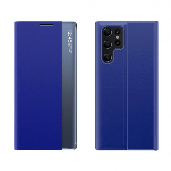 OEM Samsung Galaxy S23 Ultra Sleep Case Θήκη Βιβλίο - Blue