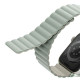 UNIQ Λουράκι Apple Watch 2 / 3 / 4 / 5 / 6 / 7 / 8 / 9 / SE / ULTRA / ULTRA 2 - 42 / 44 / 45 / 49 mm Revix Μαγνητικό Σιλικόνης Διπλής Όψης - Sage / Beige