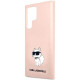 Karl Lagerfeld Samsung Galaxy S23 Ultra Silicone Choupette Body Θήκη Σιλικόνης - Pink - KLHCS23LSNCHBCP